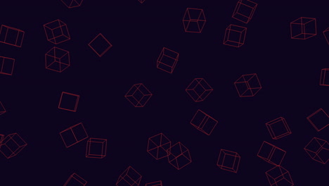 Flying-random-geometric-cubes-in-dark-galaxy