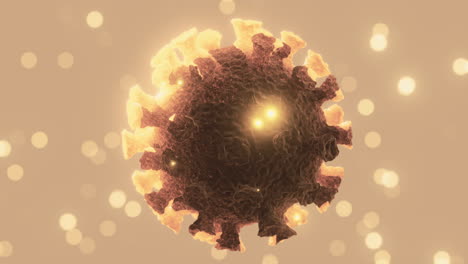 Vista-Microscópica-De-Un-Virus-Infeccioso-Corona-Covid-19