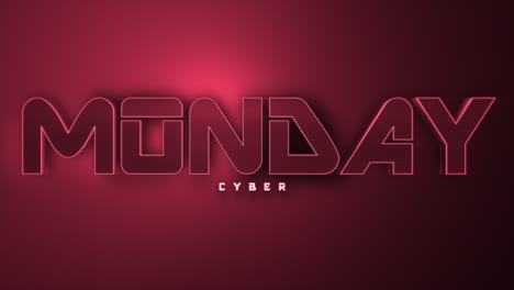 monochrome cyber monday on fashion red gradient