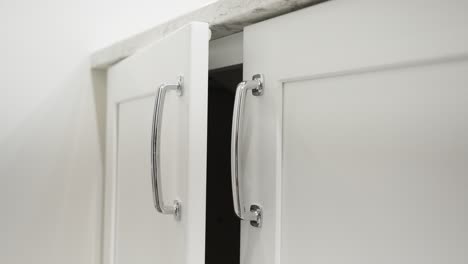 a cabinet equip with soft or self close in action.