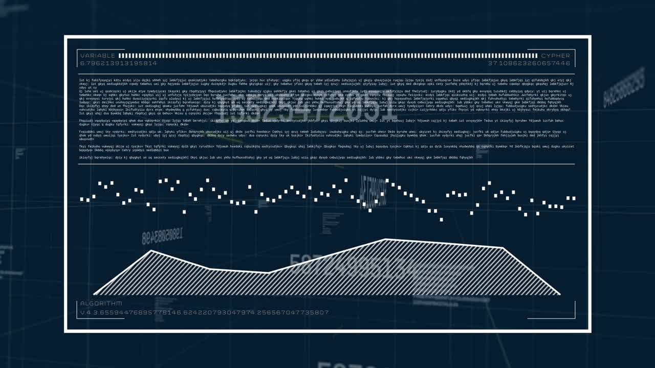 animación del procesamiento de datos sobre diagramas