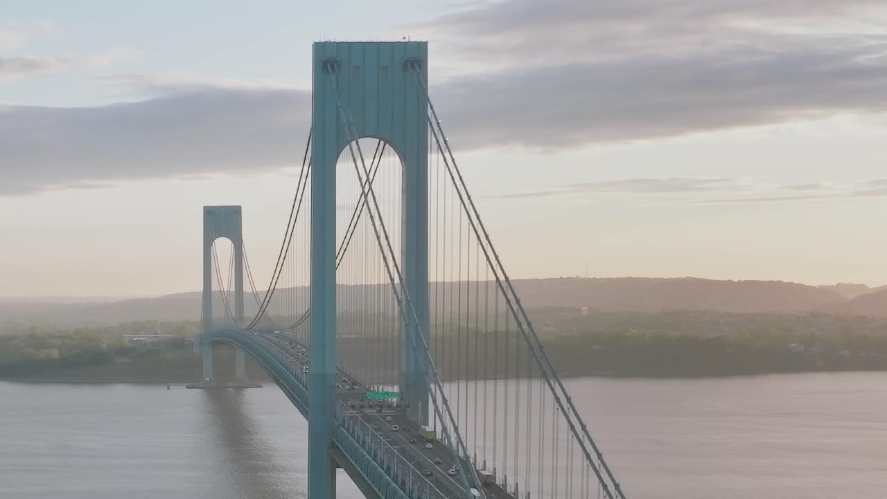 Aerial View of the Verrazano-Narrows Bridge
