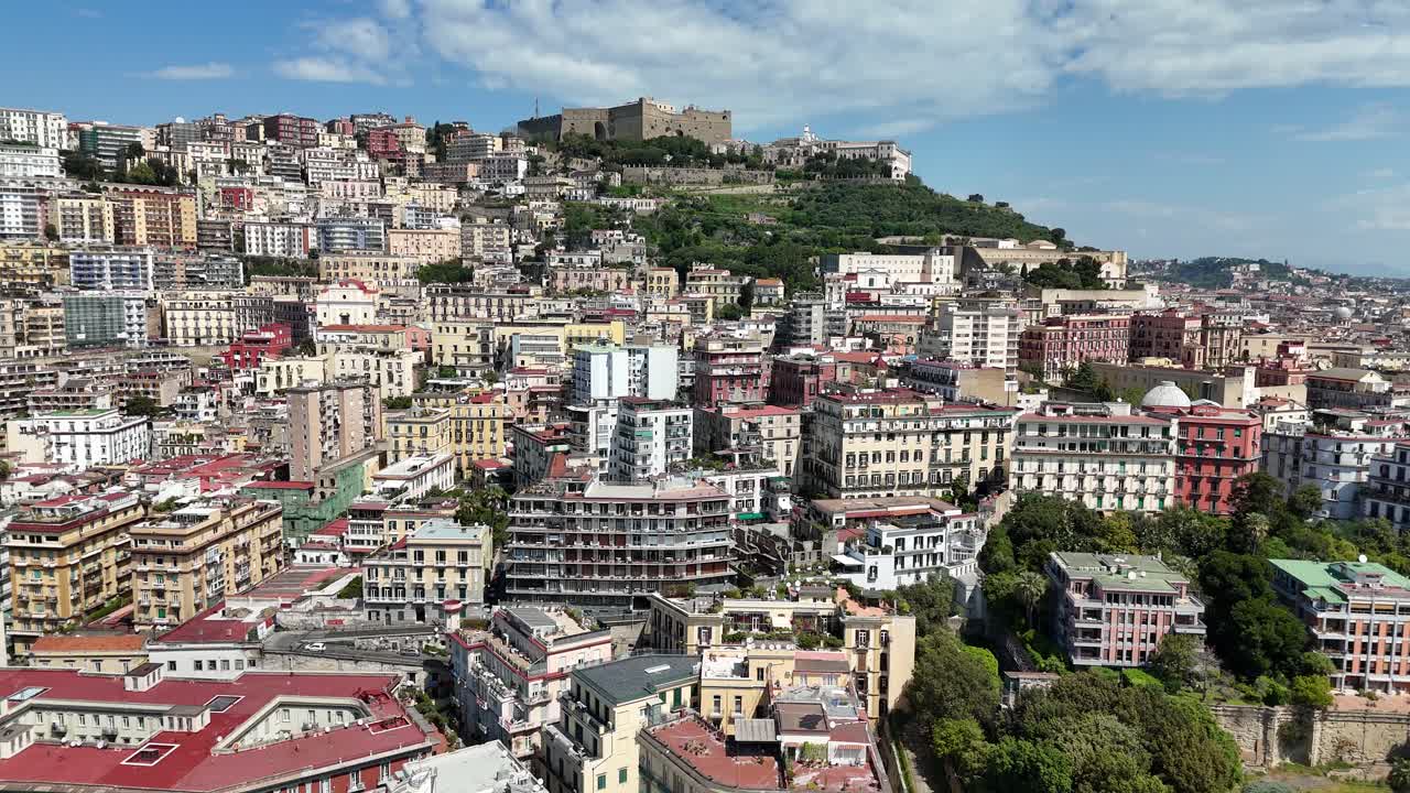 Naples Skyline At Naples In Campania Italy. Cityscape Scenery. Downtown City. Naples Skyline At Naples In Campania Italy. Cultural Heritage Skyline. Beautiful Metropolis. Italy Landscape.
