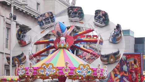 dublin city centre park amusement park on a cloudy day