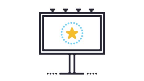 animación del icono de la línea de cartelera