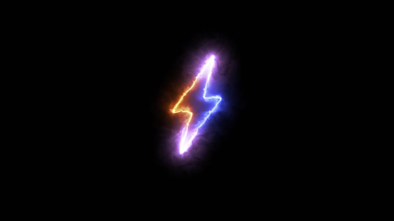 Glowing Lightning Bolt