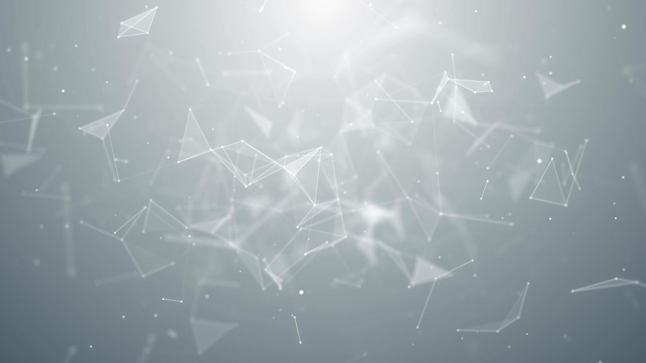Plexus abstract network white technology science background loop
