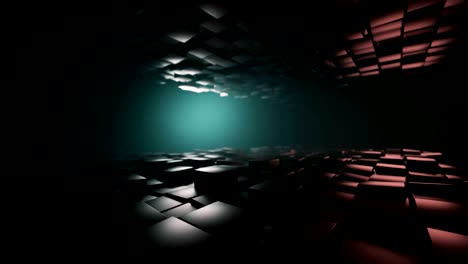 4k abstract cubic background.