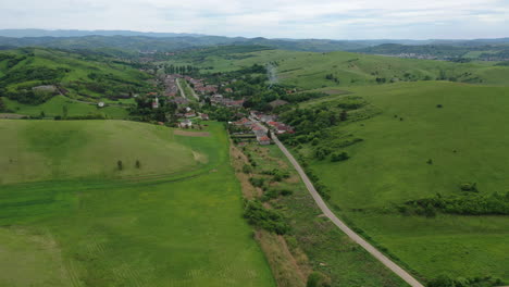 Aerial-view-of-the-road-in-Europe