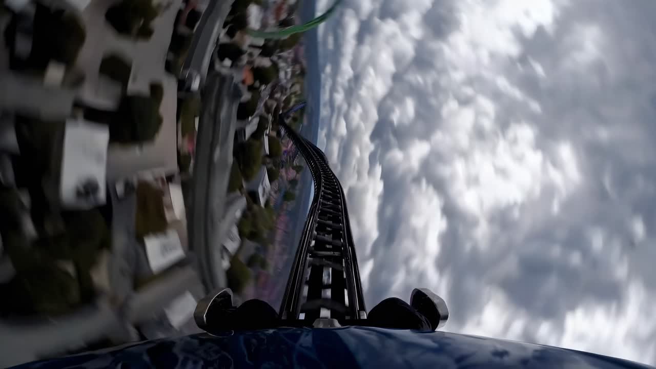 paseo en montaña rusa con vistas panorámicas