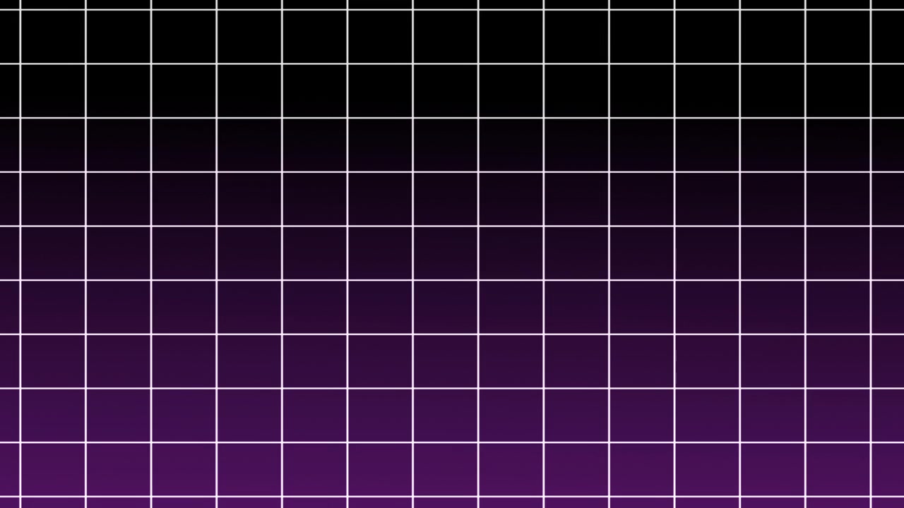 Animated Geometric Grid Pattern with Black and Purple Gradient