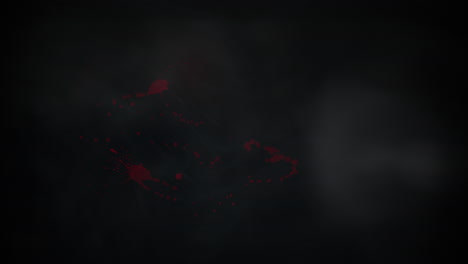 motion cinematic background with grunge texture and red blood