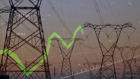 Animación-Del-Procesamiento-De-Datos-Financieros-Sobre-Torres-Eléctricas.