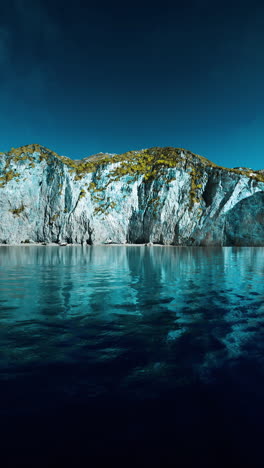 coastal cliffs and ocean reflection