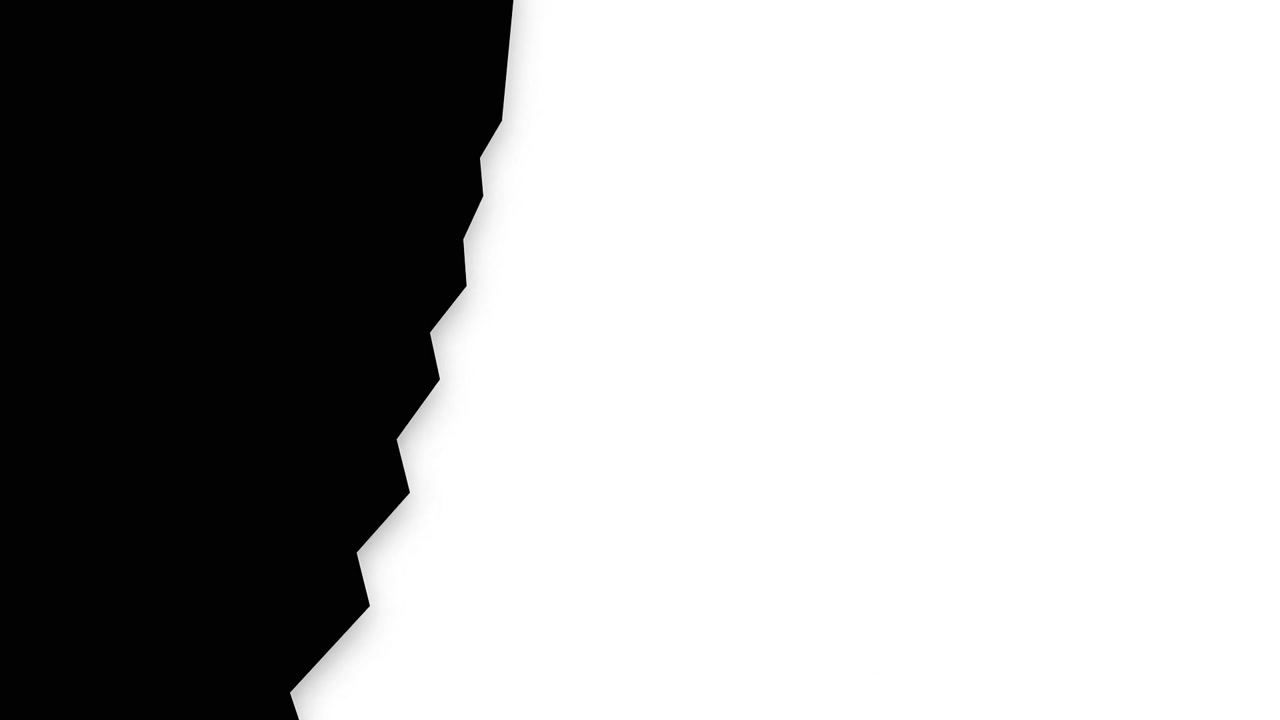 Abstract Black and White Jagged Transition Wipe