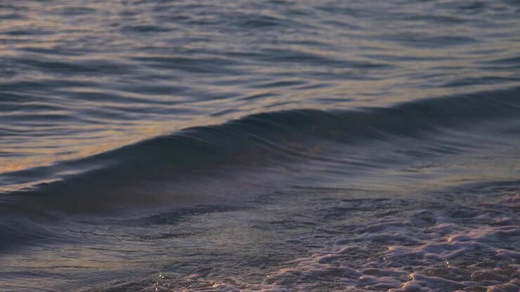 Early morning waves at the beach