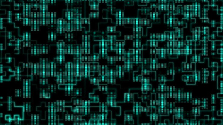 Line Data Communication Flow Technology Futuristic Element