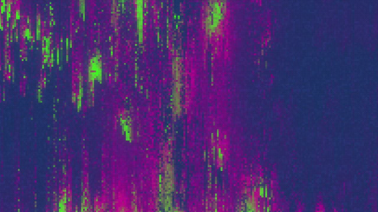 Unique Design Abstract Digital Animation Pixel Noise Glitch Error Video Damage