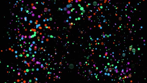 Hermoso-Círculo-Multicolor-Que-Brilla-Intensamente-Partículas-Brillantes-En-Estilo-Plano