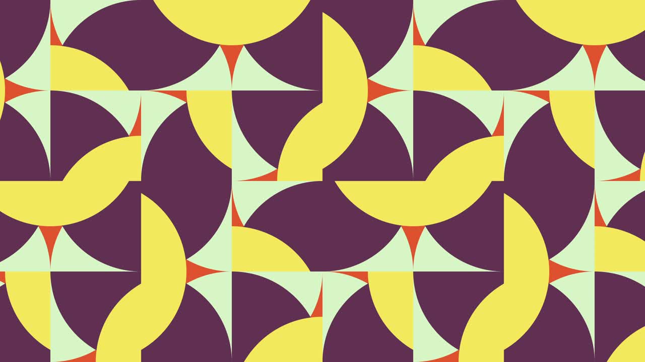 Abstract pattern with multicolor geometric shapes. Motion graphic background in a flat design with geometric elements