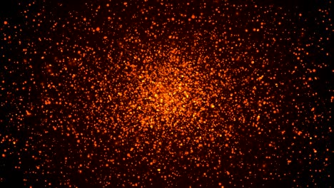 hot particles abstract background