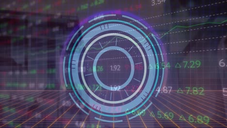 Animación-Del-Reloj-Y-Procesamiento-De-Datos-Sobre-Grid.