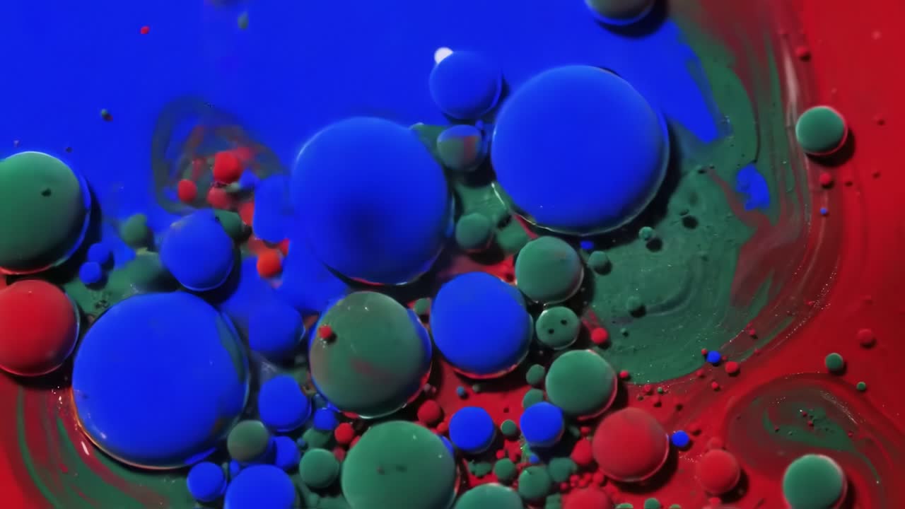 arte líquido abstractamente colorido