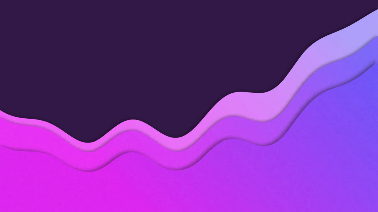 Animation of purple waves on black background
