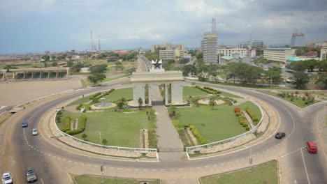 迦納獨立廣場 (ghana independence square) 的空中圖片