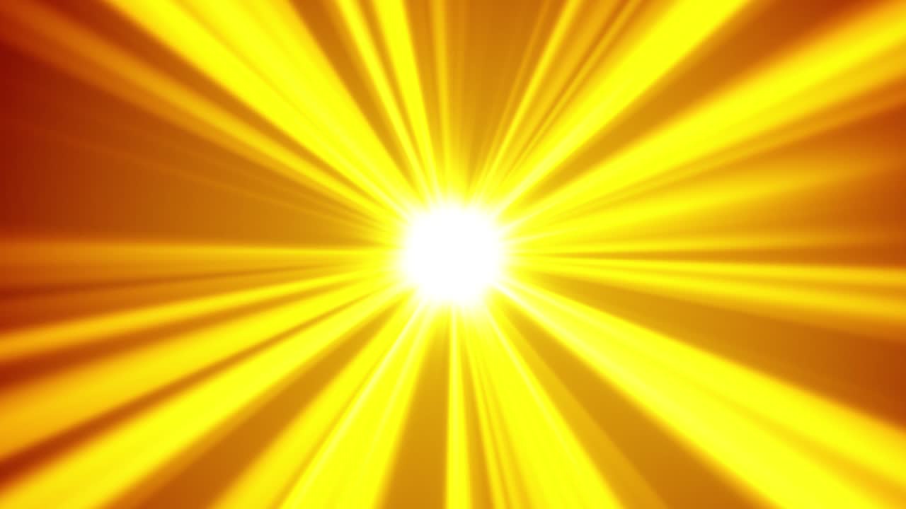 Radiation that shines in gold. Glittering background.