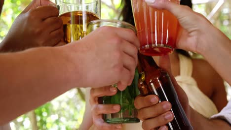 Group-of-friends-toasting-drink-glasses