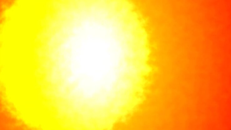 Abstract Glowing Orange Light Sphere Expanding and Fading