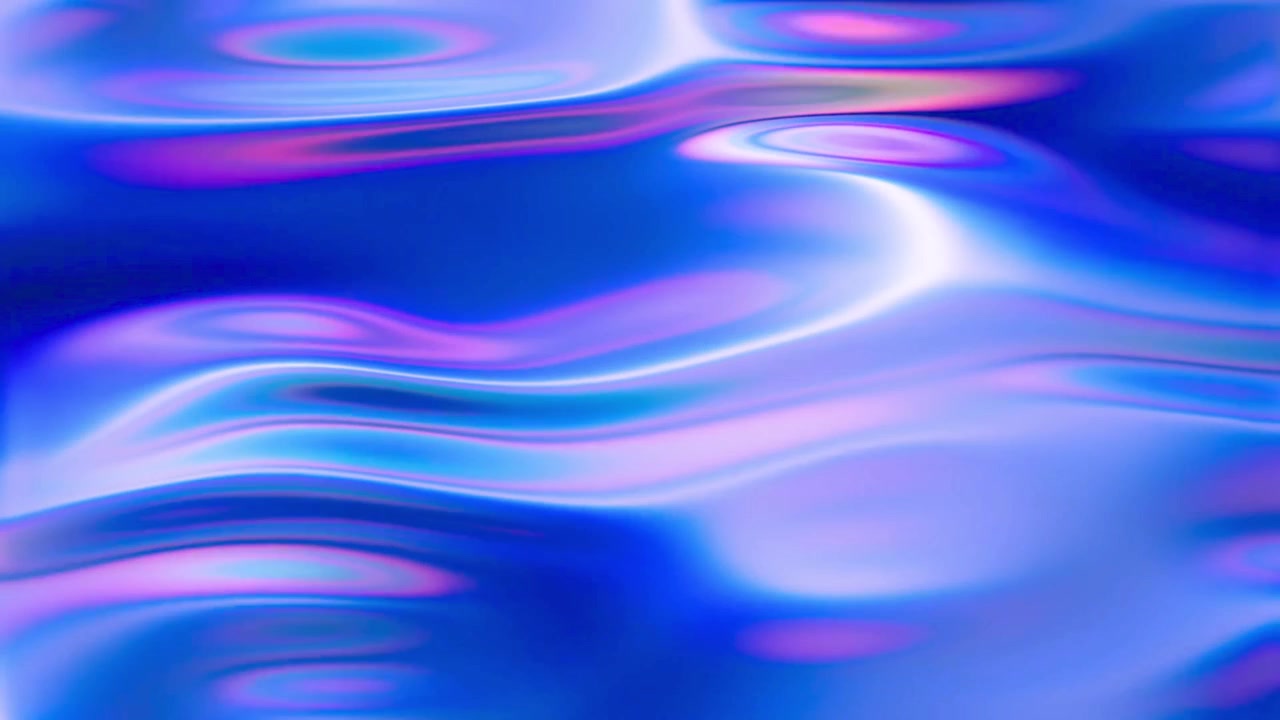 Holographic Fluid Background with Vibrant Blue and Pink Gradient