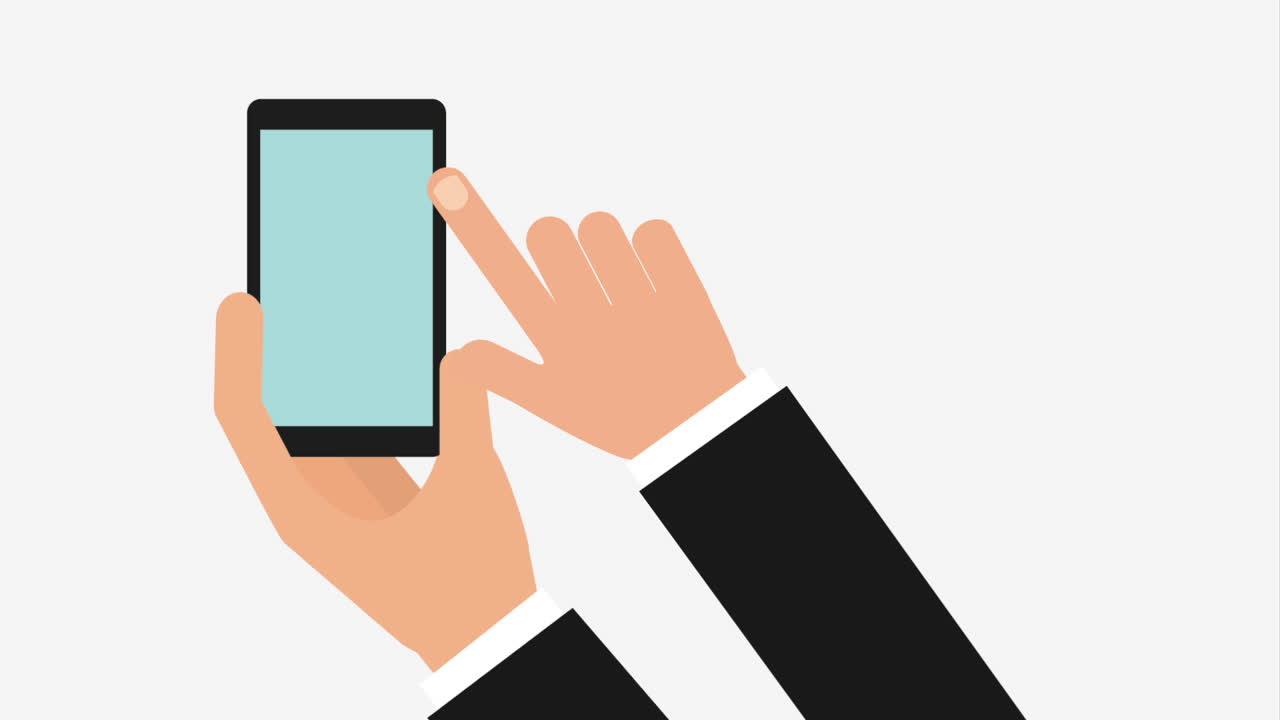 스마트폰을 들고 있는 사람