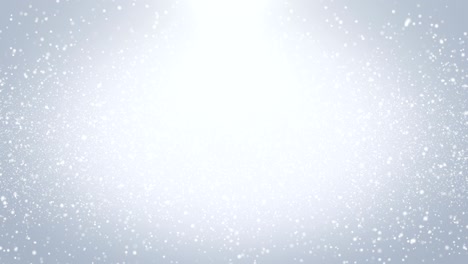 la nieve cae sobre el fondo azul