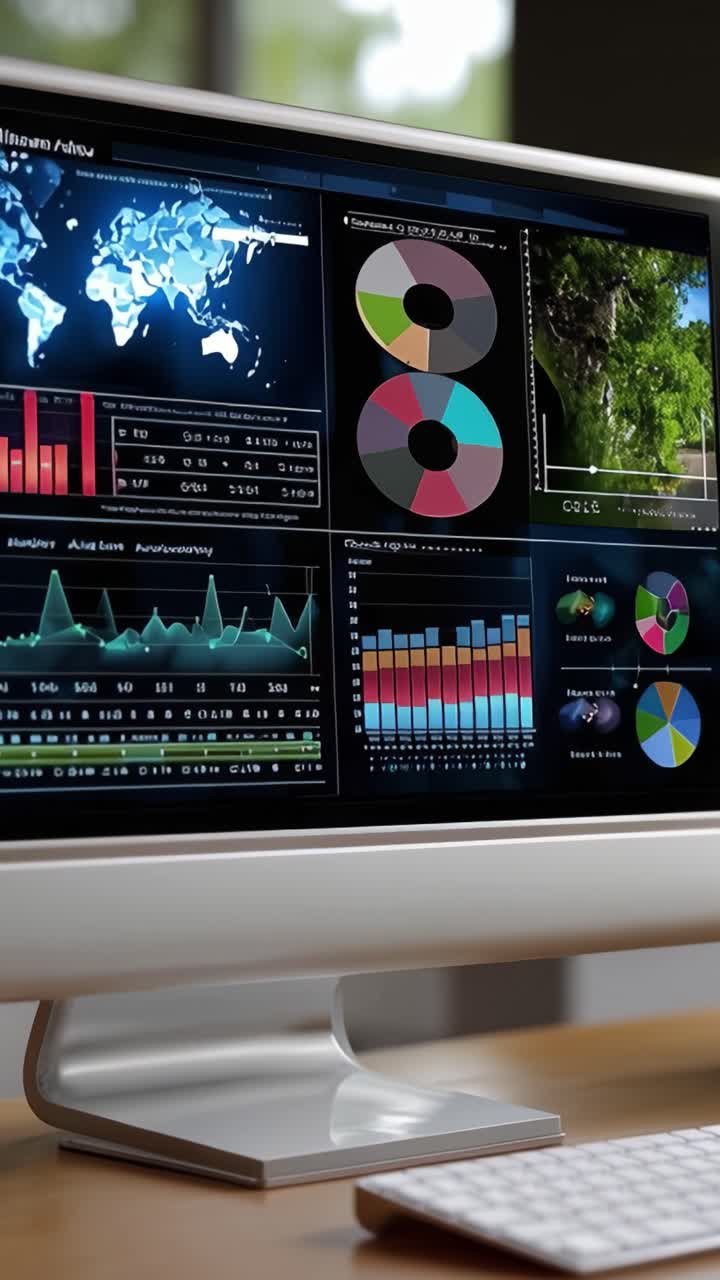 Dynamic Data Visualization on Modern Display: Analyzing Trends and Patterns with Interactive Graphs and Charts for Insightful Decision-Making Analysis