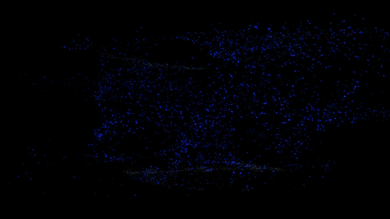 Abstract Blue Particle Explosion