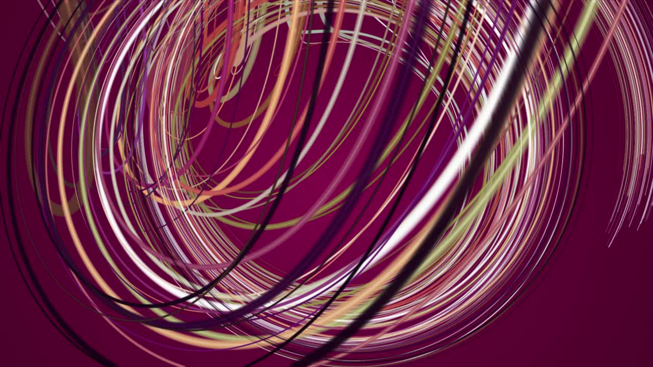 animación fantástica con objeto de onda de rayas en cámara lenta, 4096x2304 bucle 4k