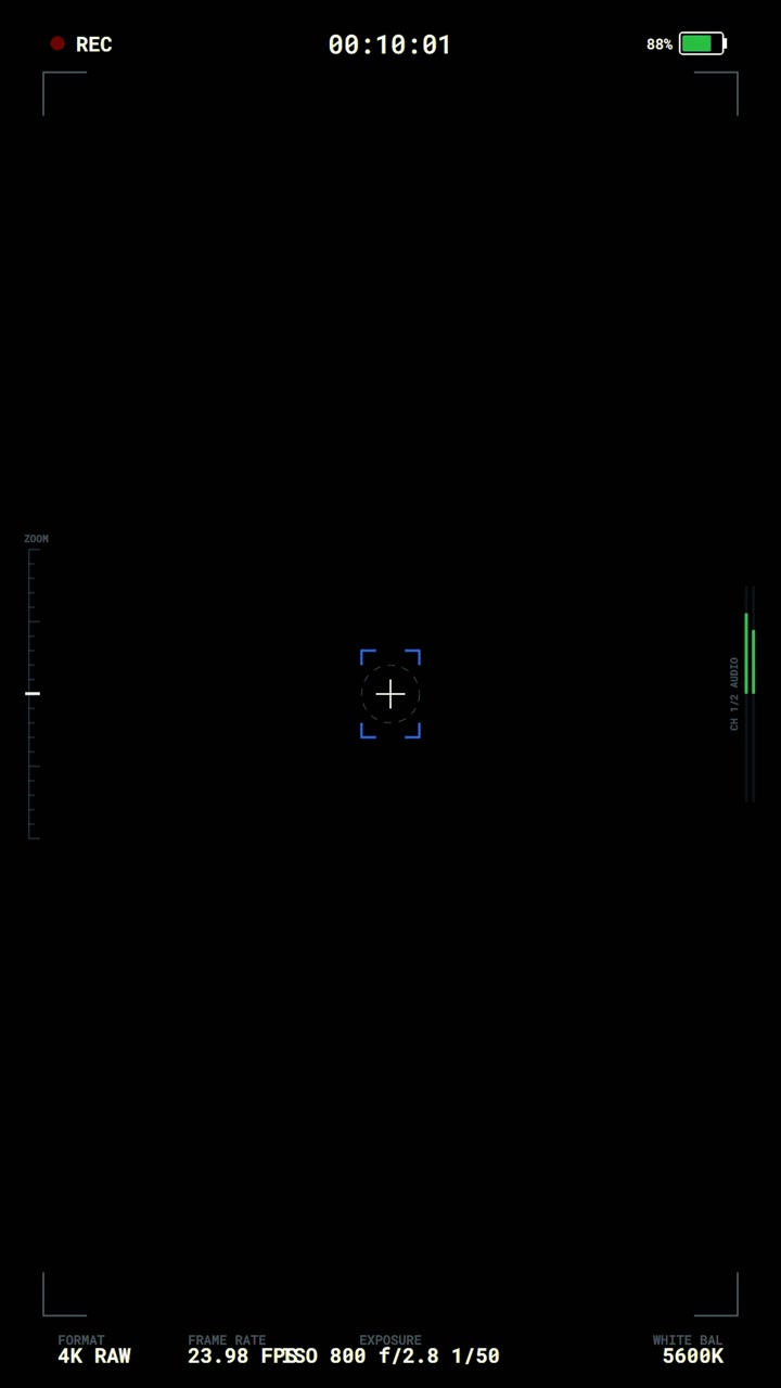 Digital Camera Viewfinder Interface Overlay