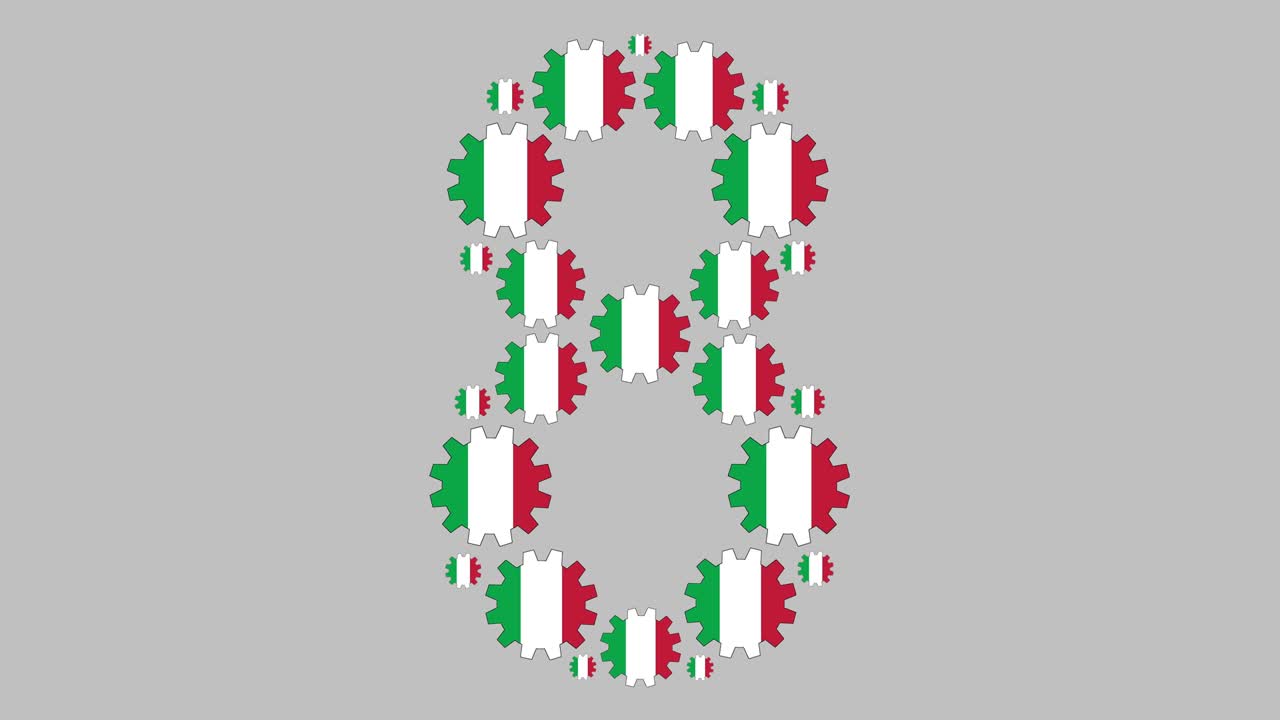 número ocho italiano