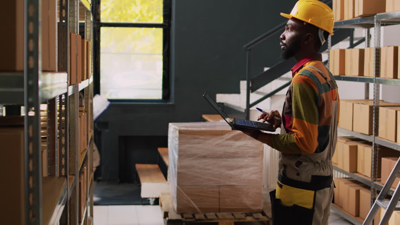 trabajadores de almacén que gestionan el inventario