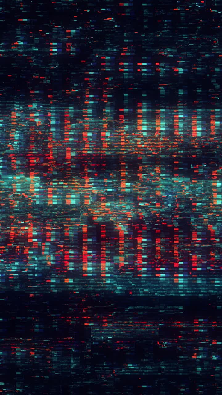 Abstract Digital Glitch Data Stream Background