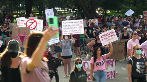people protest for abortion rights and reproductive freedom