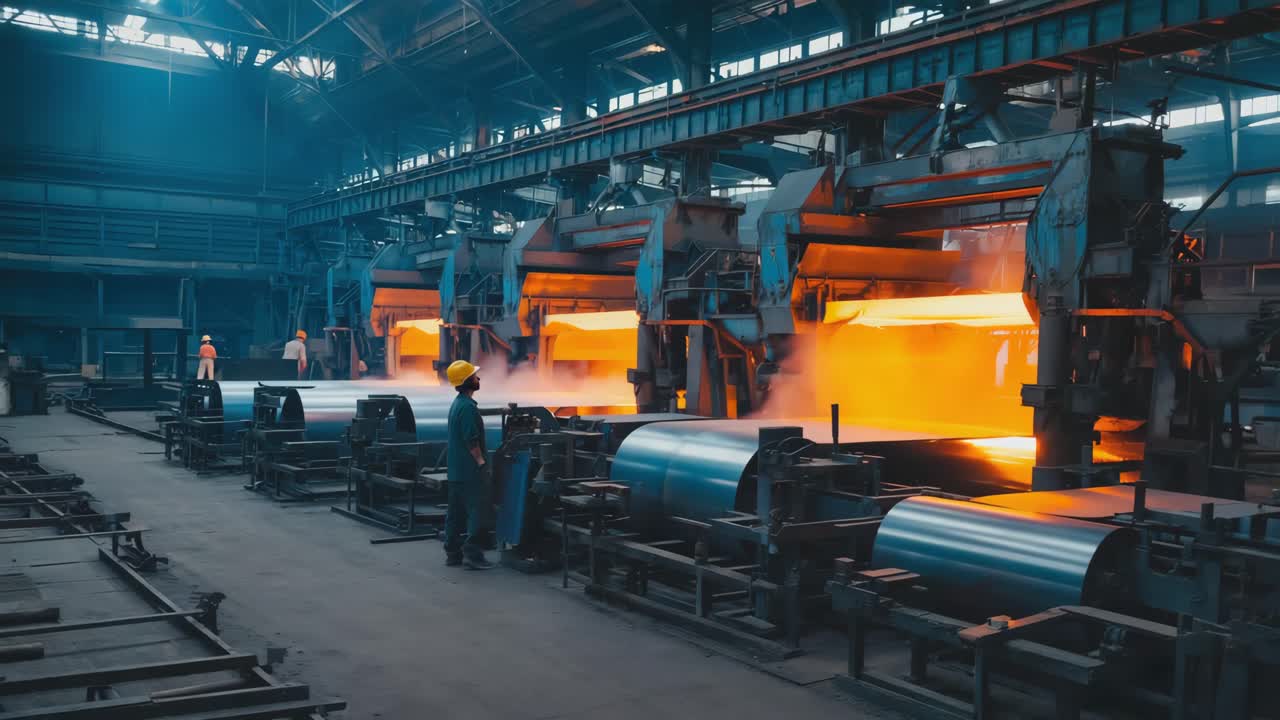 Inside a Steel Mill: Hot Metal Production | Premium Stock Video Footage