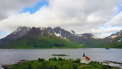 aerial footage beautiful nature norway