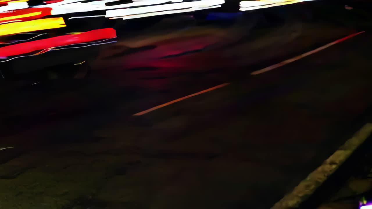 luces de la ciudad por la noche