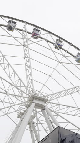 close-up of a ferris wheel