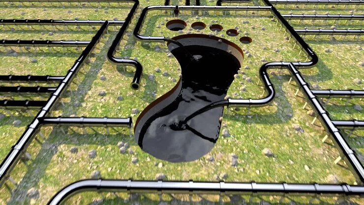 Carbon footprint oil pipeline pipe line foot print oil climate change 4k
