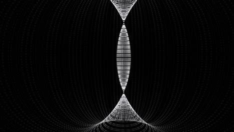 abstract black and white 3d geometric pattern