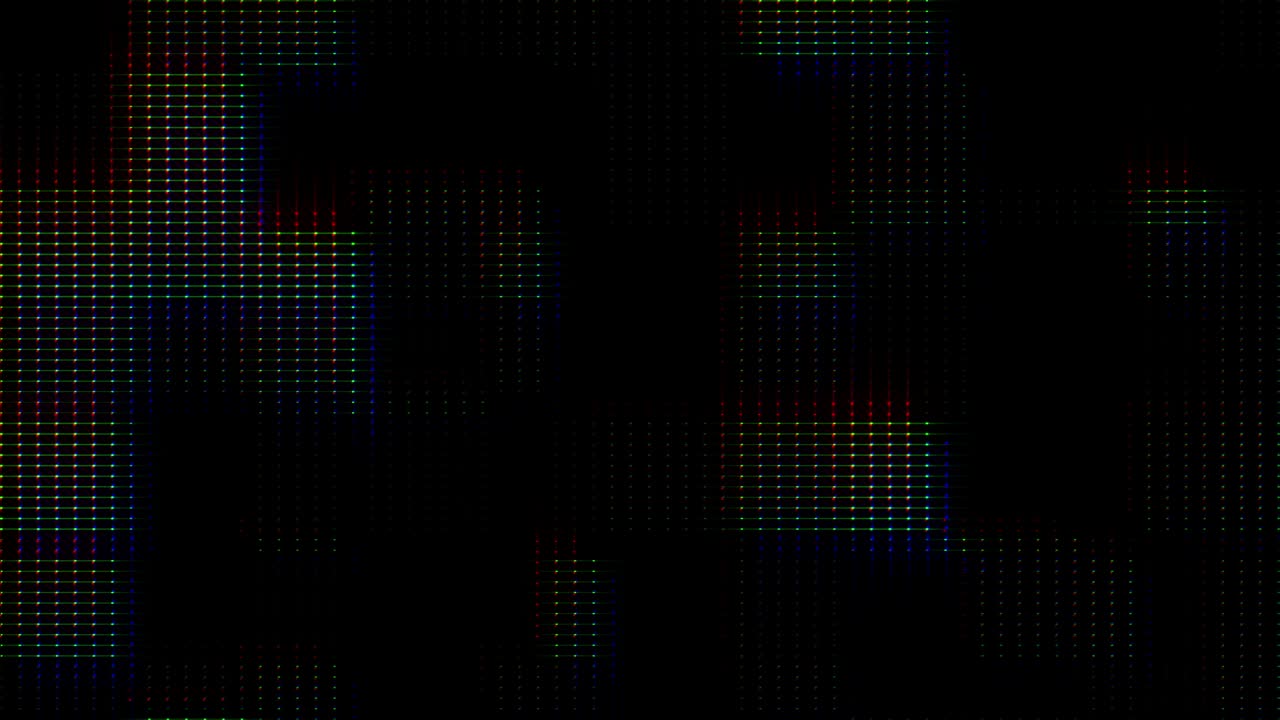 4k RGB Dots. Looped Overlay